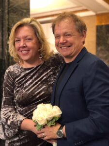 Beaming and just married Tanya (Taylor-Rubinstein) Bullens (L) and Cidny Bullens (R) on their wedding day at City Hall, New York City, NY, January 12, 2018. Photo courtesy of Cidny Bullens.